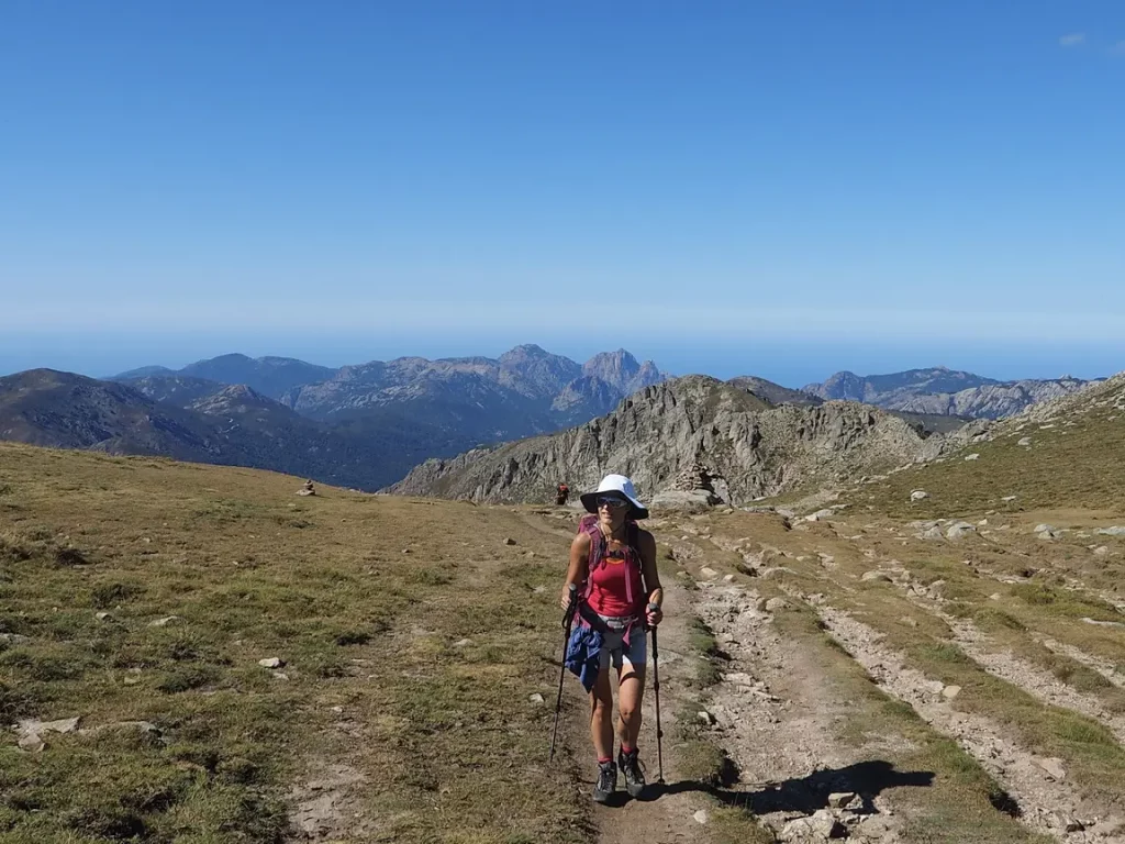 Randonneuse Corse Plateau Montagne Transhumance